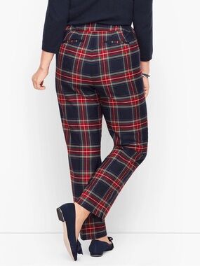NWOT Talbots Plaid Hampshire Ankle Pants Size 16P